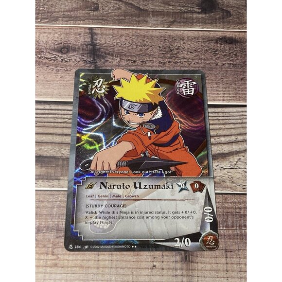 Naruto CCG 2006 Naruto Uzumaki #284 Wavy Foil 1st Edition - Picture 1 of 2